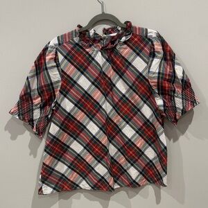 J. Crew Women's Plaid Blouse